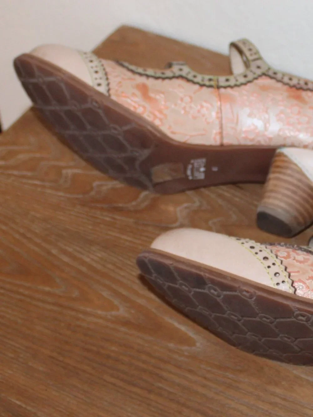 NIB L’Artiste by Spring Step Gaviria Beige Leather Mary Jane Heels Size 41 / US - Picture 6 of 6